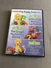 Sesame Street Learning Triple Feature 3-Disc DVD Set Numbers Letters & Songs.