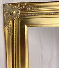 Antique Gold Ornate Baroque Wood Picture Frame Gold Liner 3