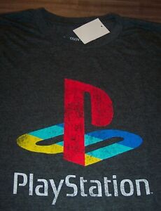 VINTAGE STYLE PLAYSTATION Video Game System T-Shirt MENS XL NEW w/ TAG PS1 PS2