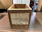 VTG Antique Original Wooden Shipping Crate w/ Railway Express Agency Label