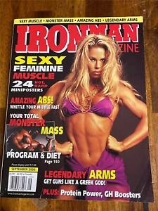 IRONMAN bodybuilding FEMININE MUSCLE magazine AMY FADHLI/Monica Brant 9-00