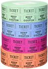 Indiana Ticket Company 56759 Raffle Tickets, 4 Rolls of 2000 Double Tickets 8