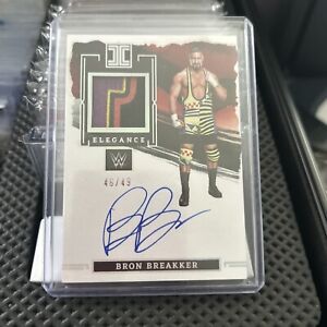 New Listing2023 Panini Impeccable WWE Bron Breakker RPA /49 Rookie Patch Auto Card