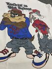 Looney Tunes 90s Hip Hop T Shirt Size Small Taz And Bugz Bunny