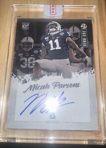 2021 Panini Luminance Year One Signatures #YOMP Micah Parsons EXCH Rc Auto