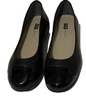 SAS Scenic Ballet Flat SCENIC CAP BKBP Black Leather Women's 12 WW Shoes