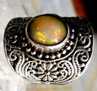 Opal  White  STERLING SILVER 925 Ring Size 7