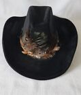 Newport Cowboy Western black Hat Size Small 6 3/4- 6 7/8
