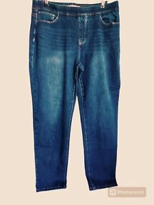 Soft Surrounds XLT Pull On Jeans Medium Wash Stretch