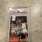 1981 Topps Magic Johnson Reprint Auto PSA/DNA Certified On Card Auto - LAKERS
