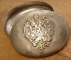 Oval Pill Box Silver 84 Double Eagle Imperial Russia