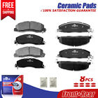 Front & Rear Ceramic Brake Pads fit for 2009 2010 2011 2012 - 2018 Ram 2500 3500