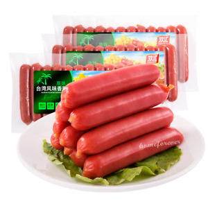 300g x 3 Bags Shuanghui Hotdogs Ham Sausage Chinese Snack Food 双汇台湾风味香肠脆皮烤肠热狗火腿