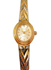 Vintage Ladies Waltham W 061  Two Tone Quartz Wristwatch, Runs, New Battery