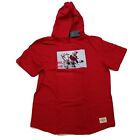 AKOO Men’s S/S Pullover Hoodie SHIRT 100% Authentic SIZE Medium Logo red