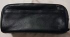 COACH Mens Black Pebbled Leather Dopp Kit Travel Toiletry Bag- #73090