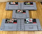 Super Nintendo (SNES) Games Lot (5) Games All Tested And Working