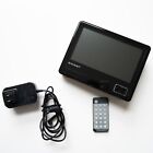 Eviant T7 7-Inch Handheld Portable LCD TV Monitor Black Charger Remote