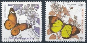 Butterflies - Bangladesh 1990 - F H - SG 370 & 372