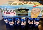 Retro Hamms Beer Cans 1964 Ltd ed 24 Throwback Pack +case NM pine tree blue