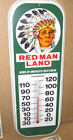 RED MAN - Indian Chief Chewing Tobacco - THEROMETER SIGN -Made USA - Redman Chew