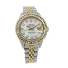 Rolex Ladies Datejust 6917 M.O.P. Dial Diamond Bezel 26mm Wristwatch #W73726-1