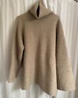 RARE Lauren Manoogian Turtleneck Sweater, Thick Alpaca/Wool, Beige, Size 1 (s/m)