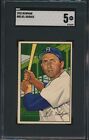 1952 Bowman #80 Gil Hodges Brooklyn Dodgers HOF SGC 5 CLEAN CARD AMAZING COLOR