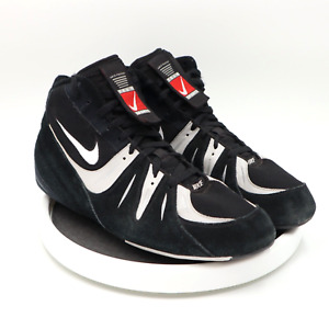 Nike Speed Sweep VI Mid Top Wrestling Shoes Men Size 13 Black White 313612-011