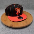 New Era San Francisco Giants Black and Orange Pinstriped 9Fifty Snapback Hat