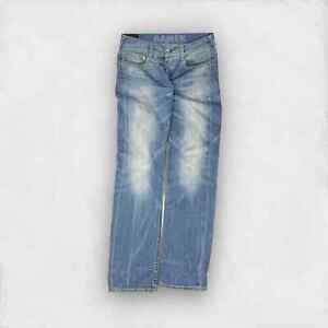 Evisu Ramen Men's Blue Cotton Denim Straight Jeans Size 33