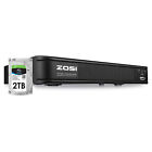 ZOSI 1080P Lite H.265+ 8 Channel Video Surveillance DVR for Security Camera HDD