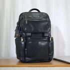 TUMI ALPHA3 Brief-Pack Backpack ALL Leather Black 09603174DL3 F/S Japan NEW