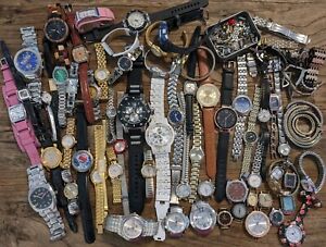 Huge Lot Of Vintage Men’s/ Women's Wrist Watches ESTATE FIND Damaged Parts 6lb+