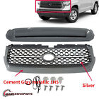 Fit 14-18 Toyota Tundra Hood Bulge Molding Cement Gray Metallic 1H5&Front Grille (For: 2015 Toyota Tundra TRD Pro)