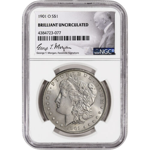 1901-O US Morgan Silver Dollar $1 - NGC Brilliant Uncirculated