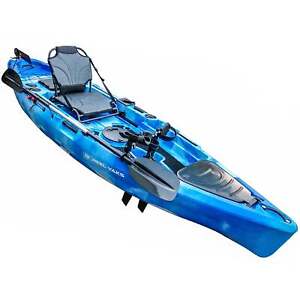 11' Rubicon Fin Pedal Drive Fishing Kayak | 500lbs capacity | oceans lakes river