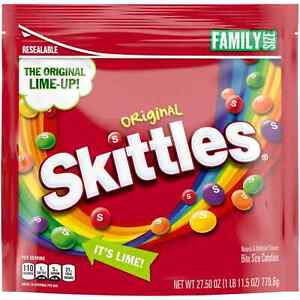 New ListingSkittles Original Chewy Candy, Family Size - 27.5 oz Bag ( Pack of 2 )