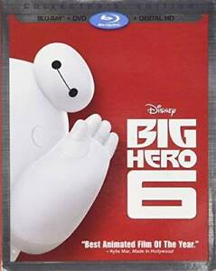 Big Hero 6  (Blu-ray + DVD + Digital HD) - Blu-ray By Ryan Potter - VERY GOOD