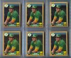 1987 Topps Jose Canseco Rookie - 12 Card Lot .. Mint
