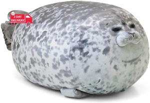 Chubby Blob Seal Pillow,Stuffed Cotton Plush Animal Toy Cute Ocean Large(23.6 In