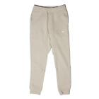 Nike Sportswear Club 716830-206 Men's Beige Swoosh Logo Fleece Sweatpants Jogger