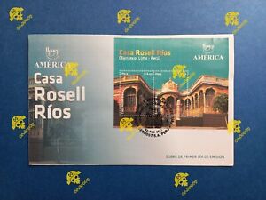 PERU 2021 ARCHITECTURE: ROSELL RIOS HOUSE FDC STAMPS