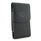 Black Vertical Leather Cover Holster Case Pouch For Motorola RAZR M XT905 XT907