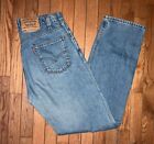 Vintage 1997 Levi’s 505 Orange Tab Denim Jeans Straight Leg Made In USA 33x32