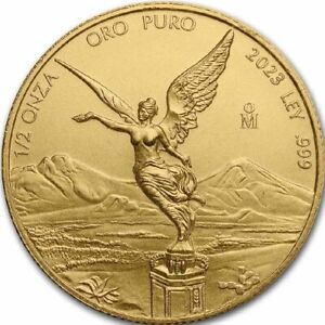 LIBERTAD MEXICO 2023 1/2 oz BU Gold Coin