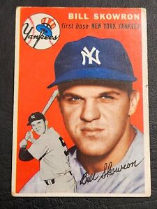 🔥 1954 Topps BILL SKOWRON #239 Vintage Baseball Set Break VG-VGEX