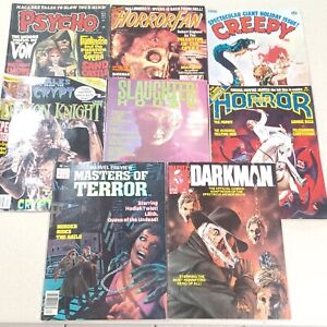 Vintage Horror Monster Magazine Lot. Masters of Terror, Creepy, Psycho, etc. PO