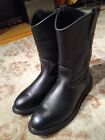 RED WING PECOS BLACK LEATHER SOFT TOE WELLINGTON WORK BOOTS #1125 MEN'S 11.5D