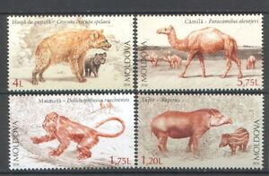 Moldova 2016 Fauna Extinct Animals 4 MNH Stamps